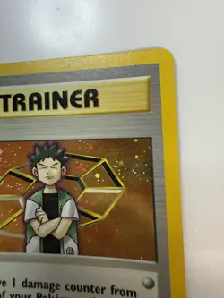 2000 Pokemon Brock 015/132 Gym Heroes Holo Trading Card Game TCG Vintage - Image 3