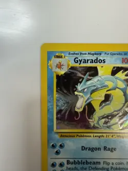 1999 Pokemon Gyarados 006/102 Base Set Holo Trading Card Game TCG Wotc Vintage - Image 2