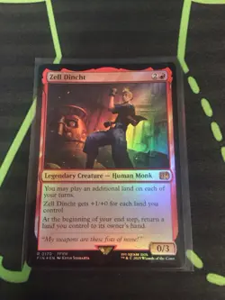 MTG Magic The Gathering Zell Dincht Foil FIN Rare Red Final Fantasy Legendary  - Image 1