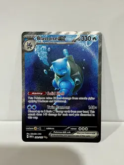 Blastoise ex 200/165 SV: 151 Special Illustration Rare SIR Holo Foil Pokemon TCG - Image 3