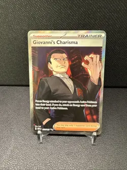 Giovanni's Charisma 197/165 Full Art SR Pokemon 151 English - Near Mint - Image 1