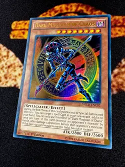 YUGIOH â€¢ DARK MAGICIAN OF CHAOS â€¢ ULTRA RARE â€¢ YGLD-ENC02 â€¢ 1st EDITION â€¢ VLP - Image 3