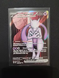 Team Rockets Mewtwo EX 213/182 Destined Rivals Card Nm/ Near Mint Pack Fresh - Image 1