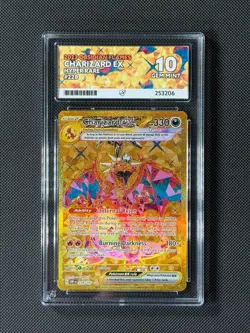 ACE 10 Charizard ex 228/197 PokÃ©mon Card Sv03: Obsidian Flames Holo GEM MINT - Image 1