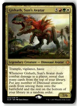 MTG Gishath, Sun's Avatar - XLN Moderately Played English - Image 1