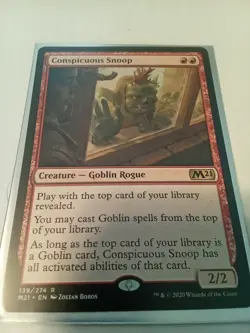 MTG Conspicuous Snoop Core Set 2021 139/274 Regular Rare - Image 1