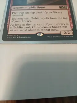 MTG Conspicuous Snoop Core Set 2021 139/274 Regular Rare - Image 2