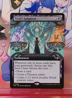 MTG Teval's Judgment Extended Art Commander: Tarkir: Dragonstorm R 0068 - Image 1