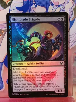 MTG - Nightblade Brigade TDM 0085 Common Foil - Tarkir: Dragonstorm - NM - Image 1