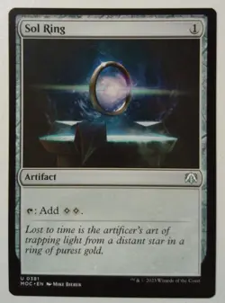 Sol Ring *Uncommon* Magic MtG x1 MOC Commander March of the Machine - Image 1