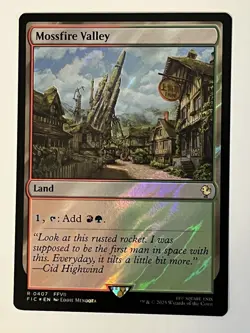 Mossfire Valley Surge Foil Commander: Final Fantasy MTG 0407 Rare - Image 1
