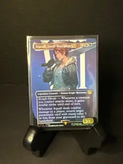 MTG Magic The Gathering FIN Final Fantasy Borderless Foil Squall SeeD Mercenary - Image 1