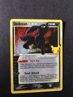 DA101280 Pokemon CELEBRATIONS - UMBREON GOLD STAR 17/17 Classic Collection  - Image 1
