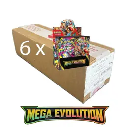 Pokemon Mega Evolutions Sealed Case (6x Displays inc Promo) - Preorder!!! - Image 1