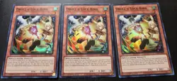 YuGiOh! x3 Droll & Lock Bird RA02-EN006 Alt Art Super Rare 1st Edition LP - Image 1
