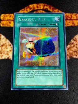ðŸ”¥YUGIOH â€¢ GRACEFUL DICE â€¢ PRISMATIC SECRET RARE â€¢ EDS-002 â€¢ PROMO â€¢ NMðŸ”¥ - Image 2