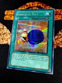 ðŸ”¥YUGIOH â€¢ GRACEFUL DICE â€¢ PRISMATIC SECRET RARE â€¢ EDS-002 â€¢ PROMO â€¢ NMðŸ”¥ - Image 3