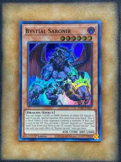 Yugioh Bystial Saronir DABL-EN007 Super Rare 1st Ed NM - Image 1