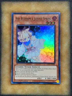Yugioh Ash Blossom & Joyous Spring RA01-EN008 Super Rare 1st Ed NM - Image 1