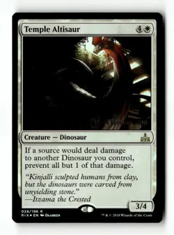 MTG Foil Temple Altisaur - Prerelease Moderately Played English - Image 1