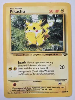 Pikachu - Pokemon Jungle 60/64 Red Cheeks Vintage Card TCG - Image 3