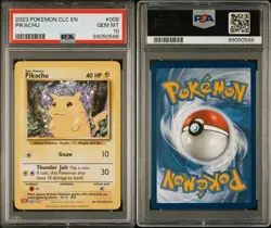 PSA 10 Pikachu 008/034 Classic Collection English Holo Graded Pokemon Card - Image 3