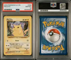 PSA 10 Pikachu 008/034 Classic Collection English Holo Graded Pokemon Card - Image 6