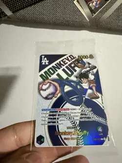 Monkey.D.Luffy (010) (Dodgers x ONE PIECE) One Piece Promotion Cards Foil - Image 2