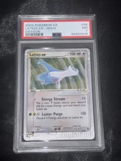 Pokémon EX Dragon Latios Holo Ultra Rare Card #94/97 2003 PSA 7 - Image 3