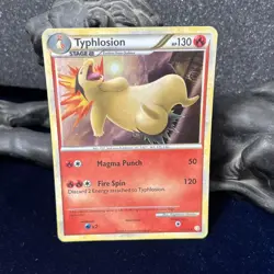Typhlosion 32/123 Cosmos Holo Rare HeartGold &SoulSilver Pokemon Card - Image 1