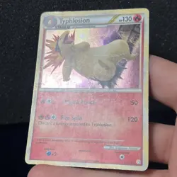 Typhlosion 32/123 Cosmos Holo Rare Pokemon Card HeartGold SoulSilver HP - Image 3