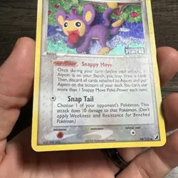 Aipom 34/115 EX Unseen Forces Reverse Holo Pokemon Card - Image 3