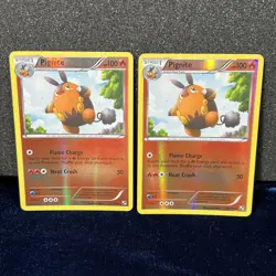 PIGNITE 17/114 Reverse Holo Black & White Set 2011 Uncommon Pokémon Card - Image 1