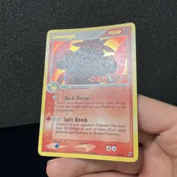 Camerupt EX Deoxys 4/107 Reverse Holo Rare Stamped Pokemon Card  HP - Image 2