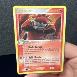 Camerupt EX Deoxys 4/107 Reverse Holo Rare Stamped Pokemon Card  HP - Image 3