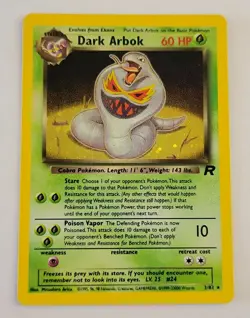 Dark Arbok 2/82 Holo Rare Team Rocket Pokemon Card 1999-23000 - Image 9