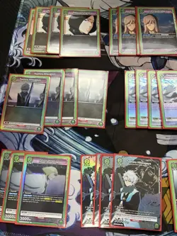 Union Arena Green Toshiro Starter Deck Full Playset Of All Green Bleach Cards - Image 13