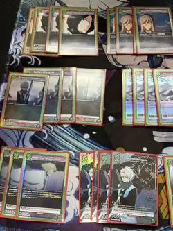 Union Arena Green Toshiro Starter Deck Full Playset Of All Green Bleach Cards - Image 4