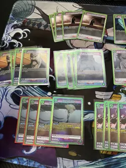 Union Arena Green Toshiro Starter Deck Full Playset Of All Green Bleach Cards - Image 8