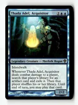 MTG Foil Thada Adel, Acquisitor - Worldwake Moderately Played English - Image 1