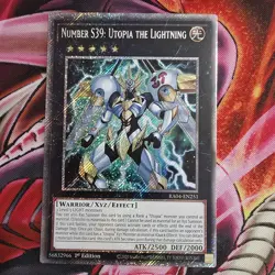 Number S39 Utopia The Lightning RA04-EN251 Platinum Secret Rare Yugioh Card Tcg - Image 1
