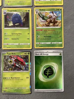 Grass Type Pokemon Cards Lot Includes Rare Holos Reverse Holos Tsareena Shrifty+ - Image 7