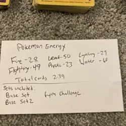 Pokémon Vintage Energy 200+ Lot Of Cards TCG Base Set 1 & 2 Gym Challenge - Image 2