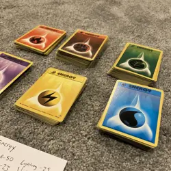 Pokémon Vintage Energy 200+ Lot Of Cards TCG Base Set 1 & 2 Gym Challenge - Image 3