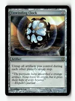MTG Foil Unwinding Clock - New Phyrexia Moderately Played English - Image 1
