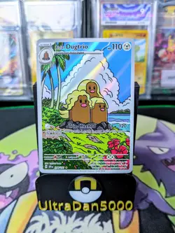 Alolan Dugtrio 208/191 Illustration Rare Surging Sparks  Pokemon Card - Image 3