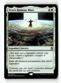 MTG Foil Urza's Ruinous Blast - DOM Moderately Played English - Image 1