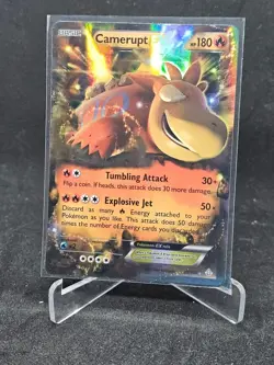 Pokemon Card Camerupt EX 29/160 XY-Primal Clash Ultra Rare - Image 1