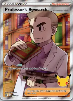 Professor's Research 024/025 NM Celebrations Pokemon Card TCG - Image 3