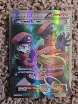 Pokemon Ranger Full Art Trainer Holo Steam Siege Ultra Rare Card 113/114 XY 2016 - Image 1